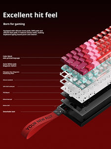 <span class=keywords><strong>Clavier</strong></span> Xinmeng Beat68 à interrupteurs magnétiques remplaçables à chaud, tri-mode, filaire, sans fil 2.4G, Bluetooth, rétroéclairage RGB, personnalisable, pour jeux e-sport - Product Image 5