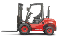 Montacargas Todoterreno Hangcha de 2.5t/3t/3.5t 2WD, Montacargas Diésel de Servicio Pesado con Freno Húmedo para Manejo Agrícola
