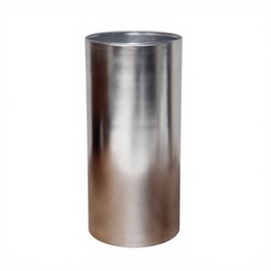 Maceta cilíndrica de metal para plantas artificiales, floreros de mesa, decoración de interiores para el hogar y la oficina, florero elegante de alta calidad - Product Image 1
