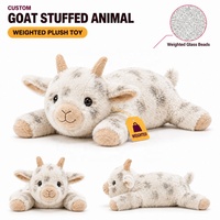 Direct usine, Peluche chèvre lestée personnalisée, coussin sensoriel lourd pour les genoux et oreiller corporel pour dormir