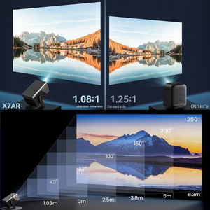 Portable Android <b>Projector</b> WiFi LCD Smart <b>Projector</b> Built-in <b>Speakers</b> 1080P Pocketable Screen for Office Study Bedroom - Product Image 5
