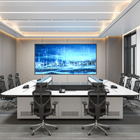 Console de Commande Professionnelle pour Centre de Contrôle, Table de Salle de Contrôle, Poste de Travail d'Opérateur, Système de Mobilier de Sécurité