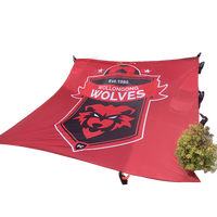 Bannière géante personnalisée, grande bannière promotionnelle en polyester pour événements sportifs de football