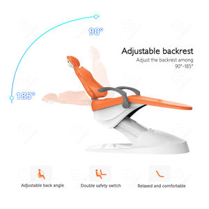 Conjunto completo de fábrica Silla de unidad dental Acero eléctrico Plástico y metal Certificación CE Silla dental LED para uso médico de dentista - Product Image 4