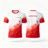 T-shirts de sport en polyester à impression intégrale, séchage rapide, conception de logo personnalisé, pas de commande minimum, fournisseur en gros