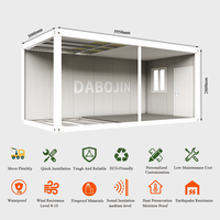 Maison conteneur pliable en acier de 20 pieds Abri préfabriqué portable avec roues pour camps mobiles ou application de salle de bain