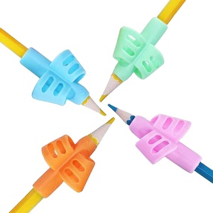 Silicone <strong>Pencil</strong> Holder with Pen <strong>Grip</strong> Kids' Handwriting Aid for Preschool 2-Finger Writing Tool for Children - Product Image 1