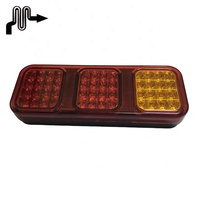 MC333 Nouveau feu arrière combiné carré à LED 12V 48 LED ambre rouge blanc