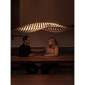 Lámparas de araña de diseño, luces LED ovaladas E27 con interruptor para vestíbulos de hoteles, salones de té, restaurantes nórdicos, luces artísticas - Product Image 5