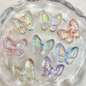 Perles Papillon Transparentes en Acrylique à Effet UV Dégradé pour DIY, Accessoire de Chaîne de Téléphone et Pendentif - Product Image 3