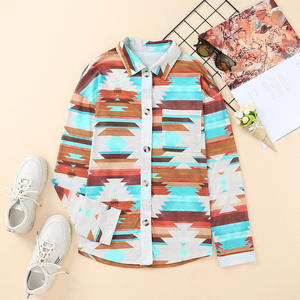 Camicie e Bluse da Donna con Motivo Azteco Occidentale, Colletto e Maniche Lunghe, Primavera-Autunno 2026 - Product Image 5