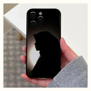 Custodia per telefono mascherata velo antiurto per bambina per <span class=keywords><strong>IPhone</strong></span> 16 15 14 13 12 <span class=keywords><strong>11</strong></span> <span class=keywords><strong>Pro</strong></span> X XR <span class=keywords><strong>Max</strong></span> 7 8 PlusMini <span class=keywords><strong>Cover</strong></span> morbida in TPU nero - Product Image 6