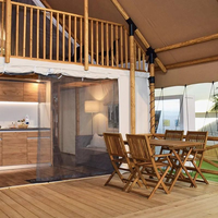 Tente de Glamping Grande Villa Familiale de Luxe pour Hôtel Safari - Offre Spéciale