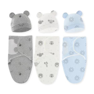 כותנה תינוק <span class=keywords><strong>swaddle</strong></span> שינה שקיות לילודים לתינוקות, תינוק 0-3 חודשים snug רך sug ישן שינה - Product Image 4