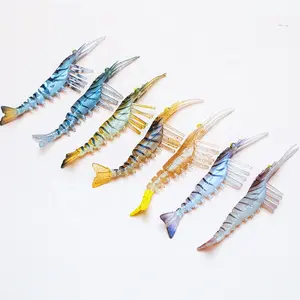 Soft Shrimp Fishing Lure Artificial Soft Shrimp Bait Lure Bait With Hook