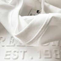 Camiseta de algodón orgánico Supima de alta calidad para hombre, camiseta personalizada con estampado de animales de gran tamaño en relieve 3D, camiseta de punto con estampado a granel