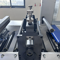 HJMQ-420 neue Design 2 Station Label Aufkleber Blank Papierrolle Rotary Stanz maschine mit Web Guide Fotozellen