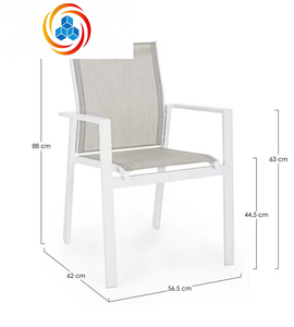 Ensemble de chaises et table de jardin en aluminium moderne pour l'extérieur, imperméable et résistant au soleil, idéal pour les pique-niques, le camping, la plage et la terrasse - Product Image 2