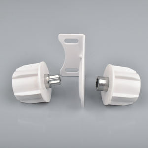 38Mm alüminyum panjur orta Windows gölge Metal plaka çift motorlu boru Motor çift stor perde braketi - Product Image 4