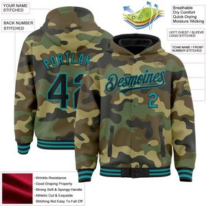 เสื้อแจ็คเก็ตเบสบอลลายพรางแบบยูนิเซ็กซ์ สไตล์วาร์ซิตี้ ปักโลโก้ พิมพ์ลายแบบซับลิเมชั่น ระบายอากาศได้ดี สตรีทแวร์ ไซส์ S-5XL - Product Image 2