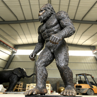 Décoration de jardin, statues de Sasquatch en bronze grandeur nature, sculpture à vendre