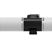 Conduit d'air en PVC blanc flexible de 8 pieds en aluminium pour HVAC et échappement de cuisines