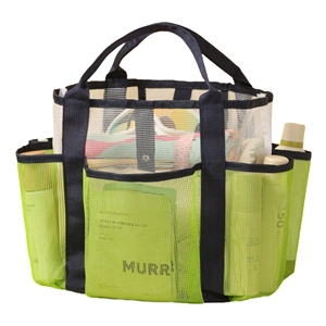Fashionable Portable Mesh Beach Bag for Women with Mini Pockets for Swimming Pool Use - Product Image 5