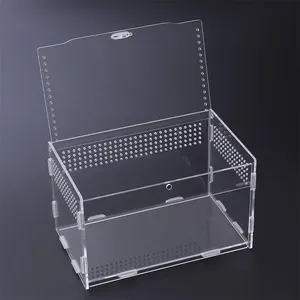 Geassembleerde Mini Huisdieren Acryl Fokken <span class=keywords><strong>Terrarium</strong></span> Reptielen Kooien - Product Image 2