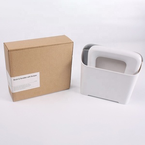 high quality new design silicone brush table mini size plastic dusting dustpan and broom set