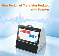 Dispositif de traduction vocale instantanée bidirectionnelle portable à double écran de bureau, 120 langues