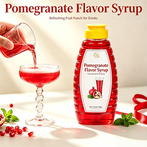Sciroppo Concentrato al Gusto Melograno Grenadine 230g in Bottiglia Squeeze <span class=keywords><strong>per</strong></span> Bubble Tea, <span class=keywords><strong>Cocktail</strong></span>, Tè alla Frutta, Casa, Caffetteria, Ingrosso, Adulti 365 - Product Image 3
