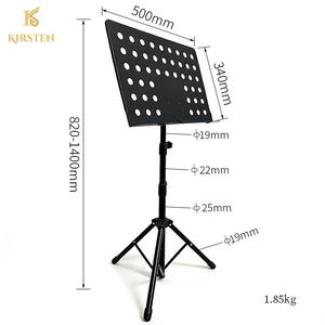 Atril de Música Profesional Premium con Logotipo Personalizado al por Mayor, Desmontable, Ajustable, Plegable, de Hierro y Plástico Resistente, Modelo KIRSTEN MS102 - Product Image 3