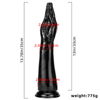 Dilatateur anal géant en forme de poing pour hommes et femmes, avec bras simulé et design chrysanthème HMPVC160 Dongguan