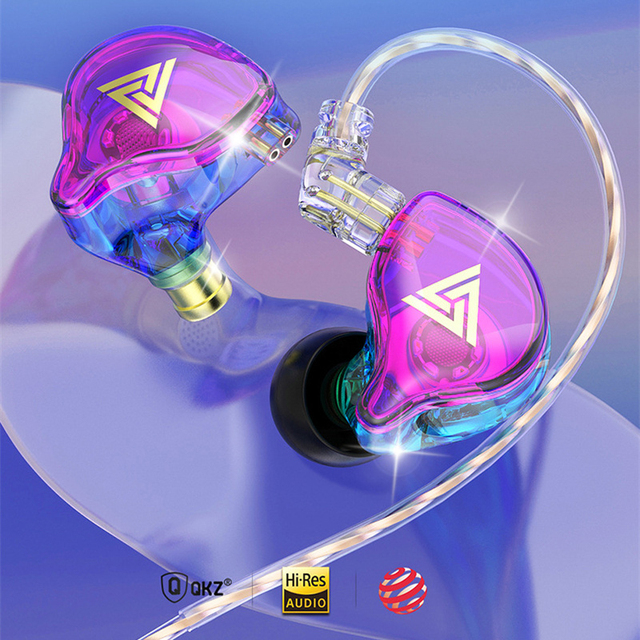 QKZ AK6 PLUS HiFi in Ear Earphones Bass Stereo Headphones Music Earplugs 3.5mm with Microphone Game Sports Headset