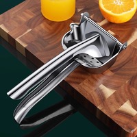 Leverancier Productie 304 Roestvrij Staal Handmatige Juicer Sinaasappel Citroen Juicer Huishoudelijke Draagbare Granaatappelpers