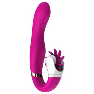 Mainan seks erotis pasangan permainan dewasa wanita klitoris bergetar g-spot berguling lidah rotasi Vagina Dildo <span class=keywords><strong>Vibrator</strong></span> - Product Image 2