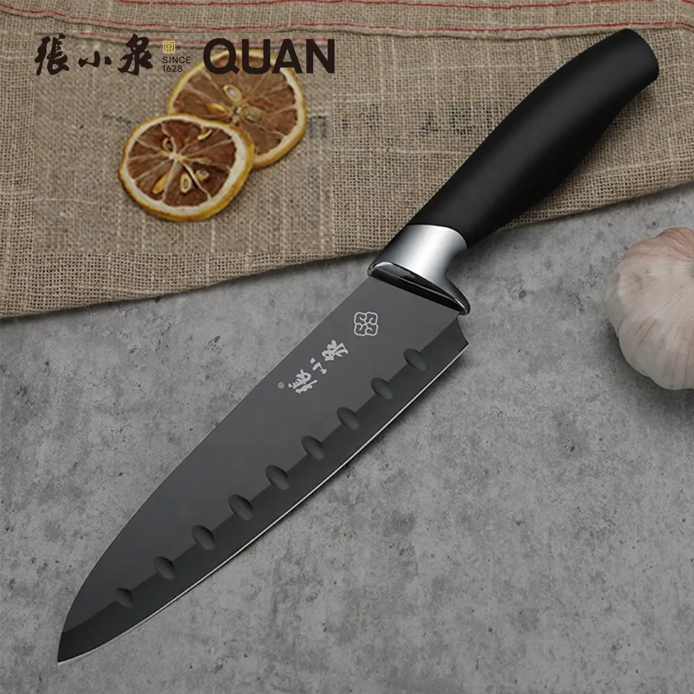Sıcak kek 7 inç açılı bıçak mutfak eşyaları üreticileri siyah japon şefler mutfak bıçağı
