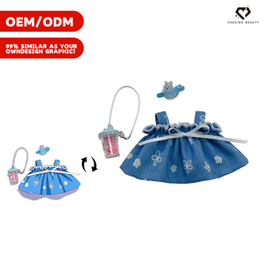 Set de Disfraces para Muñecas Yuanqi Wind Little Bird, Juguete de Peluche con Estampado de Mariposas - Product Image 1