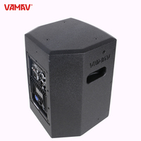 VAMAV NOVA TX8 Enceinte active pleine gamme 350W RMS 8'' en bois avec poignées de transport Bluetooth pour concerts, bars et DJ