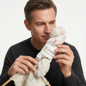 Fil épais en <span class=keywords><strong>laine</strong></span> mérinos superwash mélangée, teinté néon, à reflets, pour tricot à la main, vêtements et couvertures - Product Image 6