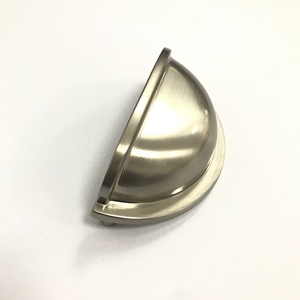 Customized Color <strong>Brush</strong> Nickel Zinc <strong>Kitchen</strong> Hardware Cabinet Door Europe Cup Pull <strong>Handle</strong> 3inch 76mm Drawer Dresser Cup <strong>Handle</strong> - Product Image 4