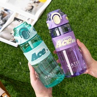 Nouvelle gourde de sport avec bec verseur pratique, simple et pratique pour une utilisation en extérieur, gourde de sport en plastique pour femme