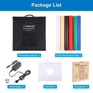 Vente flash PULUZ 40cm 36W Tente de studio <span class=keywords><strong>photo</strong></span> dimmable avec 6 couleurs de fonds Tente de prise de vue portable pour produits - Product Image 5