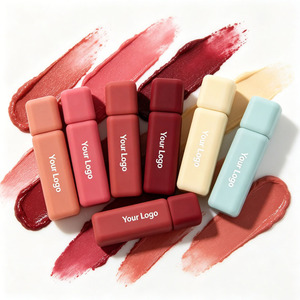 Matte Liquid Lipstick Private Label Velvet Lip Gloss Long Lasting Nude Red Orange Lip <b>Stick</b> Custom Logo - Product Image 4