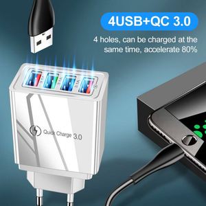Chargeur mural USB multi-ports 4 ports USB 3.1A multicolores, adaptateur de voyage universel, chargeur rapide pour téléphone portable - Product Image 3