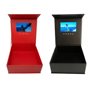 एलसीडी स्क्रीन के साथ पूर्व फैक्टरी मूल्य प्रचार डेमो बॉक्स वीडियो उपहार बॉक्स
