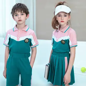 2024 New Summer School Uniform Set 2-piece Factory Customized 6-18 Years Old Boys And Girls