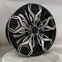 Nouvelles jantes en alliage d'aluminium forgé 6061 T6, design maillé noir brillant usiné, pressées 12000T, certifiées TUV JWL S1-00051, 18-23, garantie 6 ans