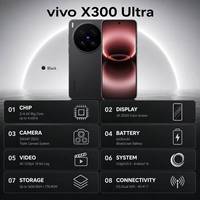 Smartphone vivo X300 Ultra 2026 5G, appareil photo ZEISS 200MP+50MP, écran AMOLED 144Hz, charge rapide 100W, double SIM, téléphone Android VIVO x300ultra