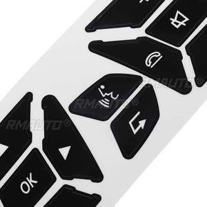Autocollant de protection pour bouton de commande du volant noir pour Mercedes Benz GLK350 Classe C CLS C218 SLK W172 W204 W212 W218 - Product Image 4